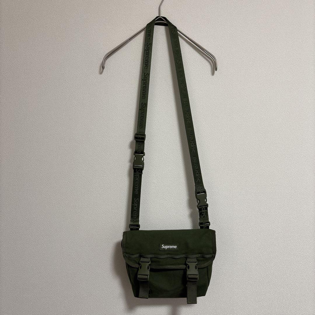 supreme ミニメッセンジャーバッグ オリーブ　ショルダーバッグ