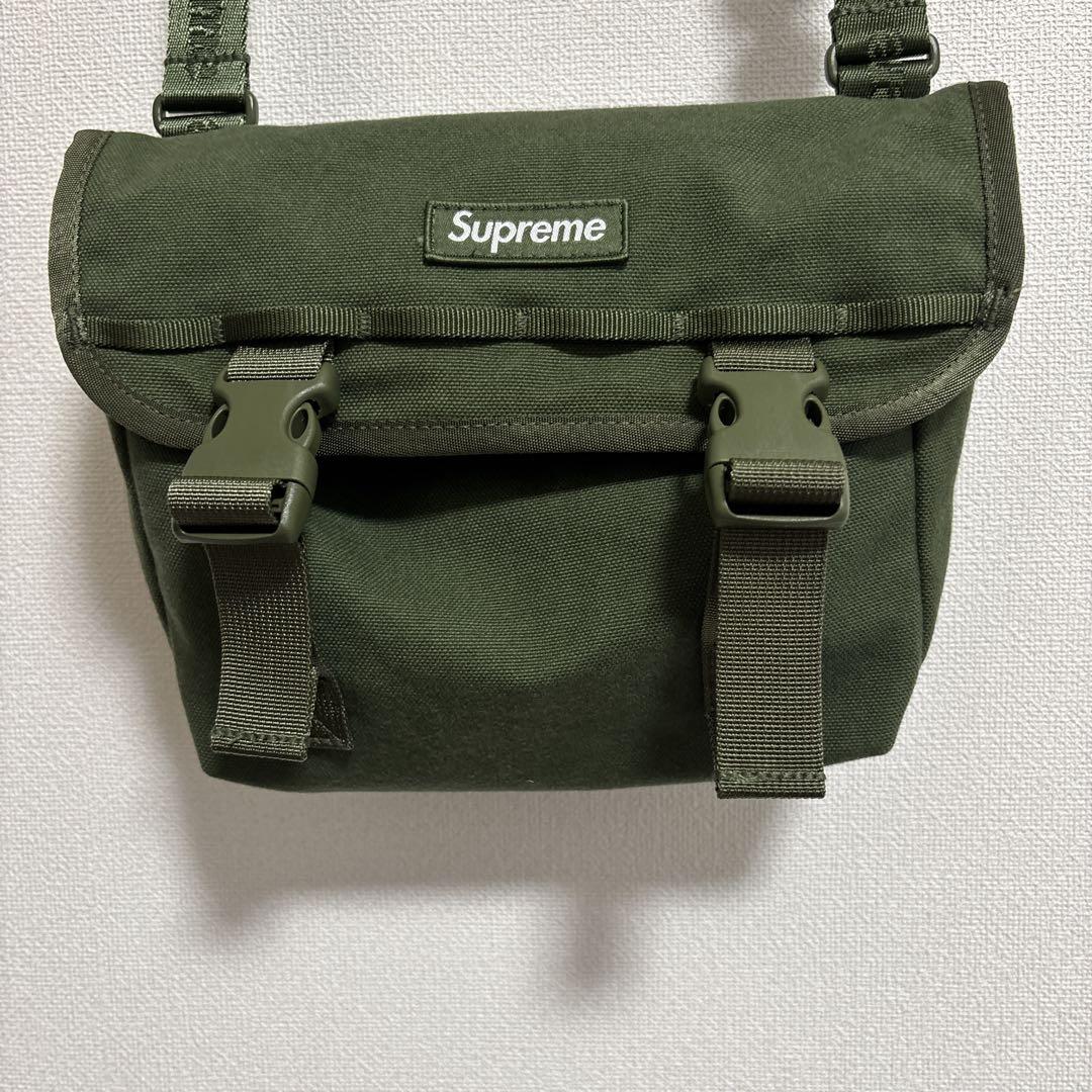 supreme ミニメッセンジャーバッグ オリーブ　ショルダーバッグ