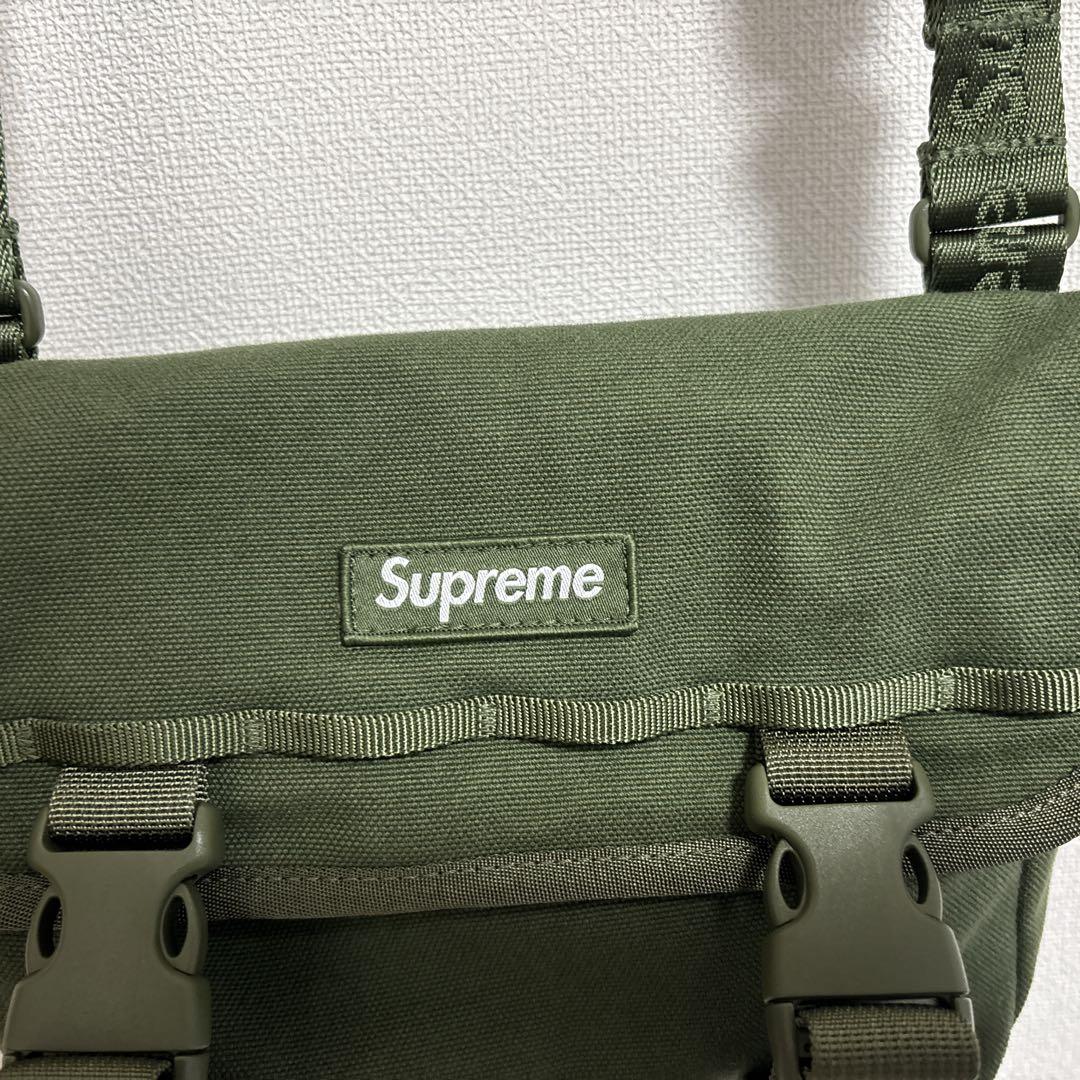 supreme ミニメッセンジャーバッグ オリーブ　ショルダーバッグ