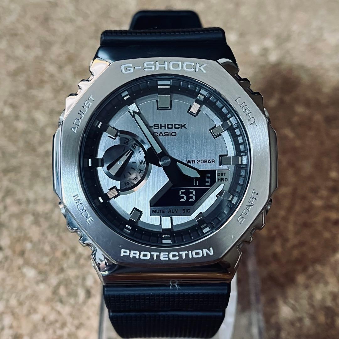 美品】カシオGーSHOCK/GMー2100 ー1AJFメタルカバード国内正規品