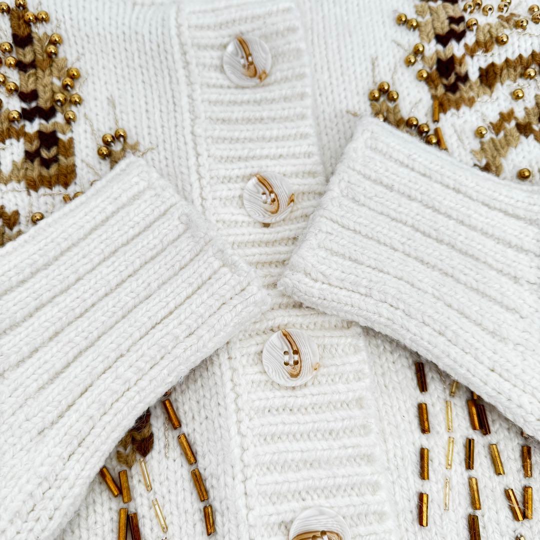 【超美品✨】完売品 SEVENTENウィート刺繍カーディガン Sサイズ