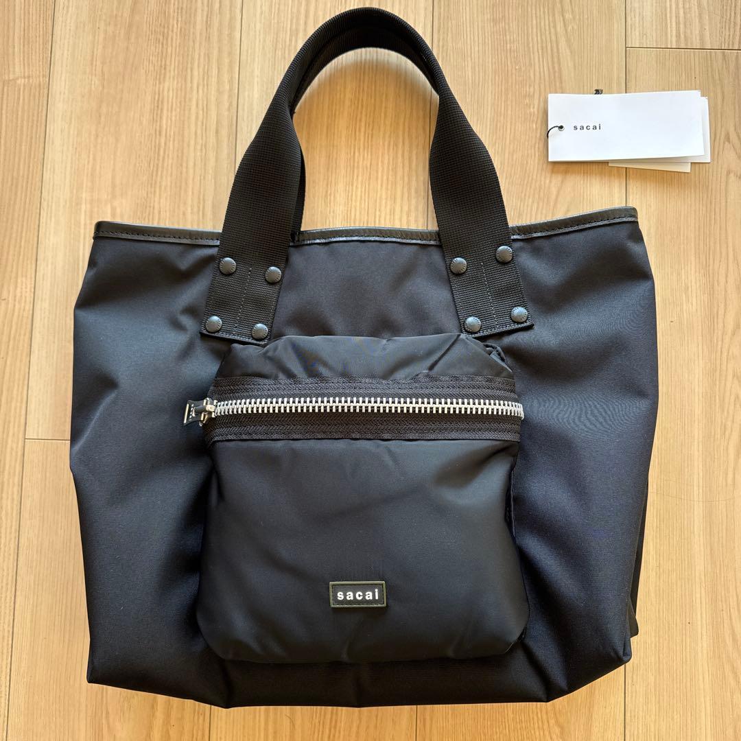 sacai Pocket Tote Bag Medium ブラック 美品