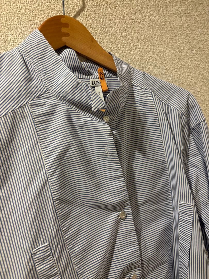 LOEWE ロエベ ストライプ シャツ ワンピース 　 XS　オーバーサイズ