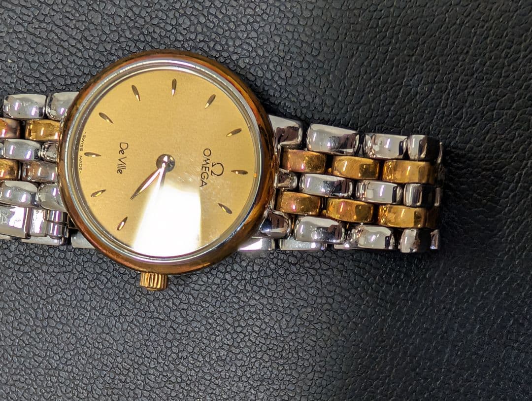 OMEGA De Ville ゴールド シルバー 腕時計 不動