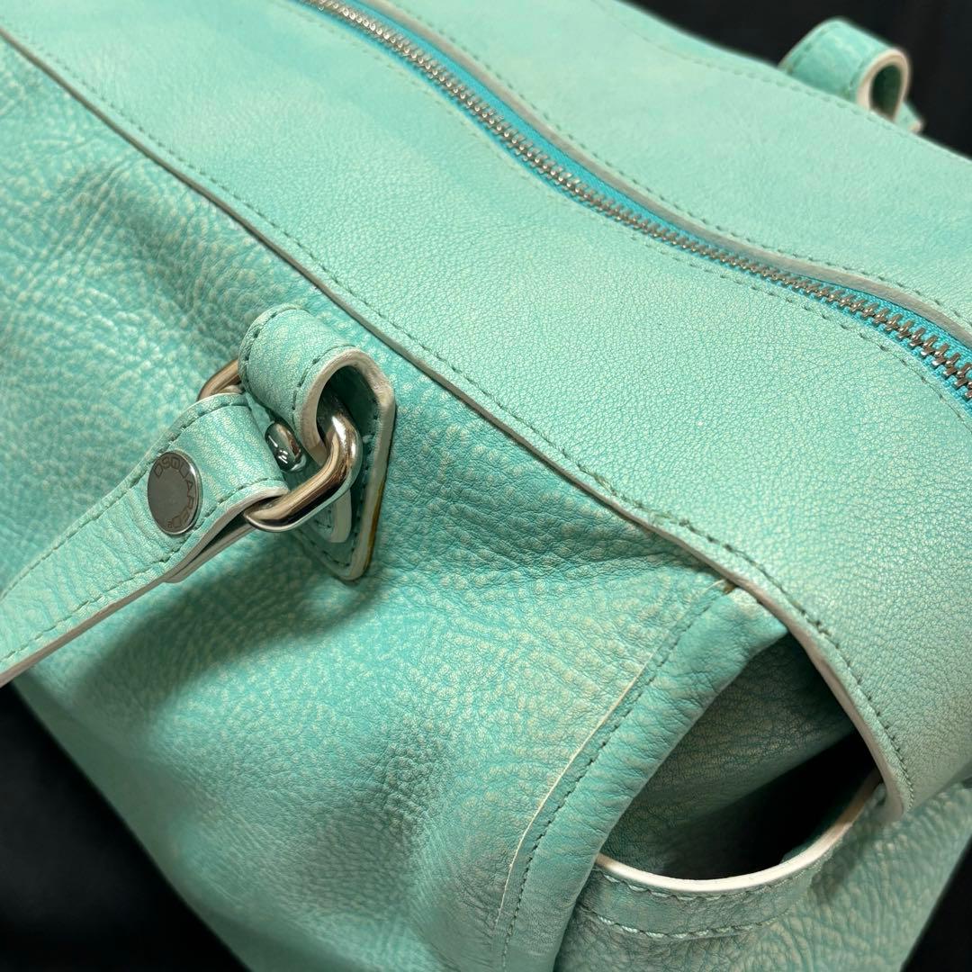 希少　DSQUARED2 ディースクエアード　レザーボストンバッグ　ダメージ加工