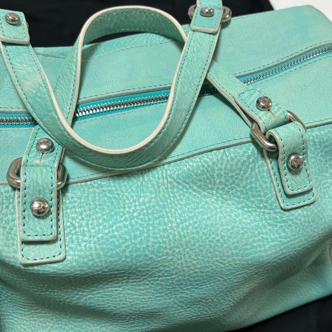 希少　DSQUARED2 ディースクエアード　レザーボストンバッグ　ダメージ加工