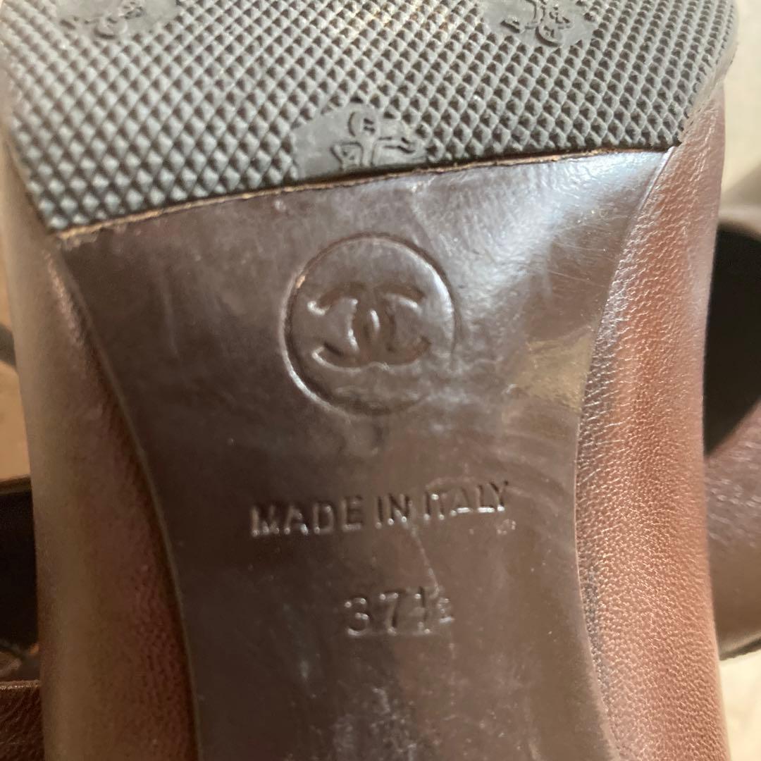 P*E様 CHANEL 6cmブラウンパンプス 37.5サイズ