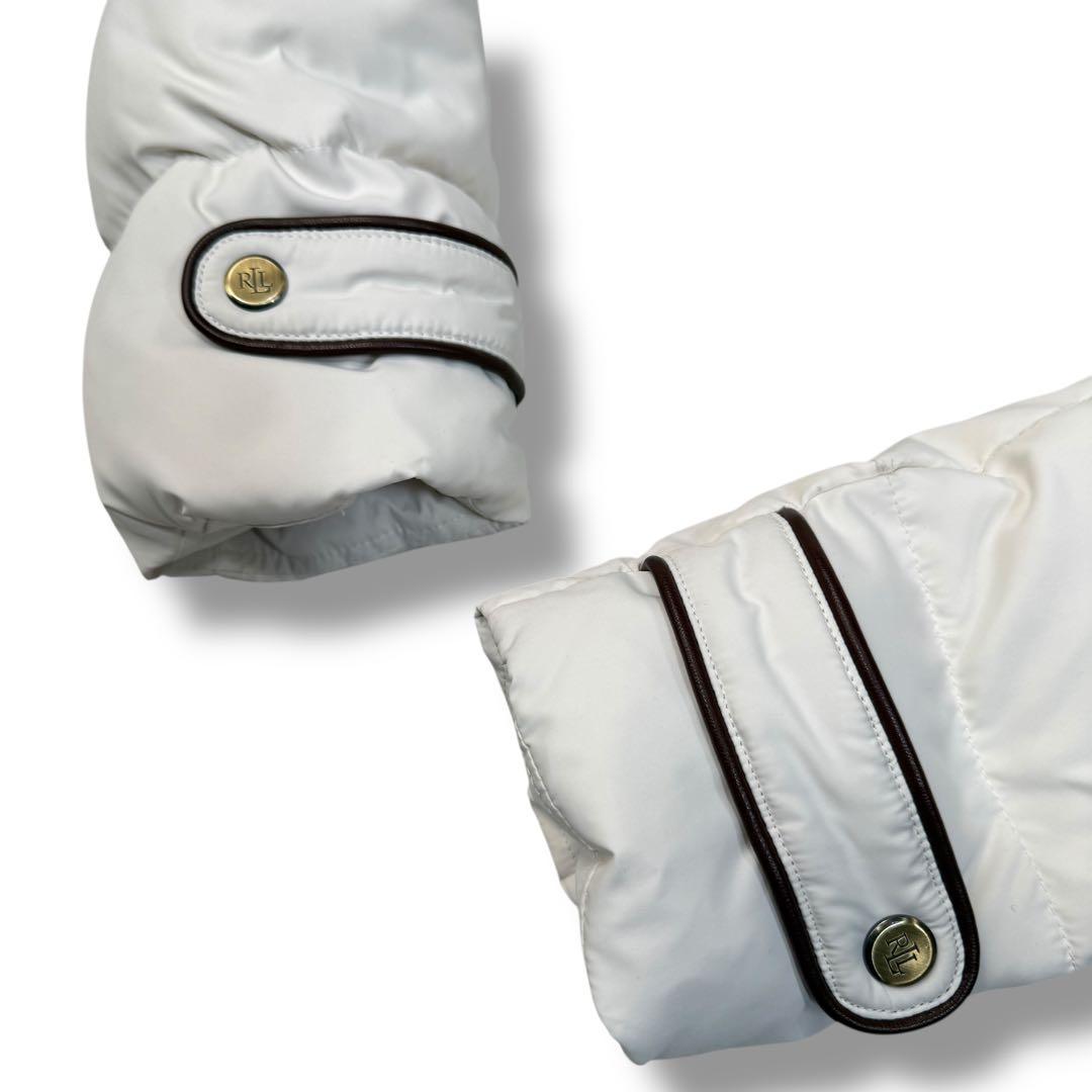 美品 ローレン ラルフ ローレン ファー 裏ボア 2way ダウンジャケット S