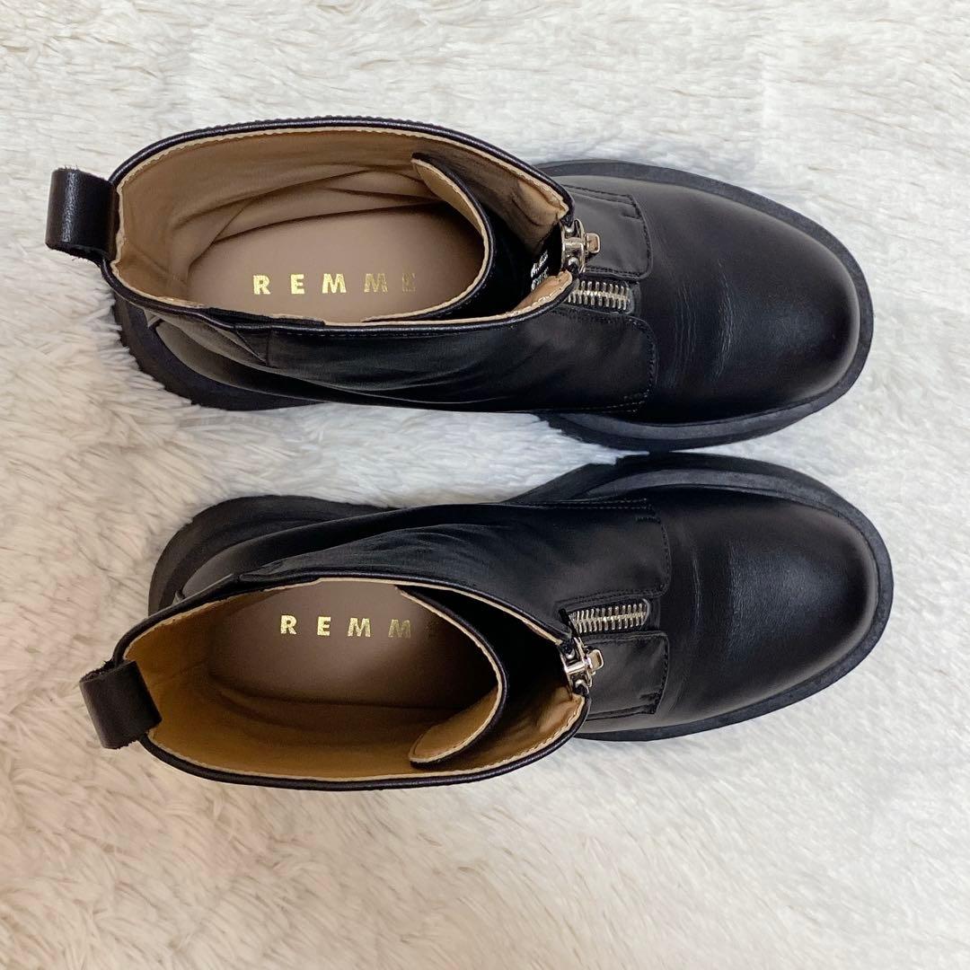 美品✨箱付き　REMME レメ　センタージップショートブーツ　厚底　2024年