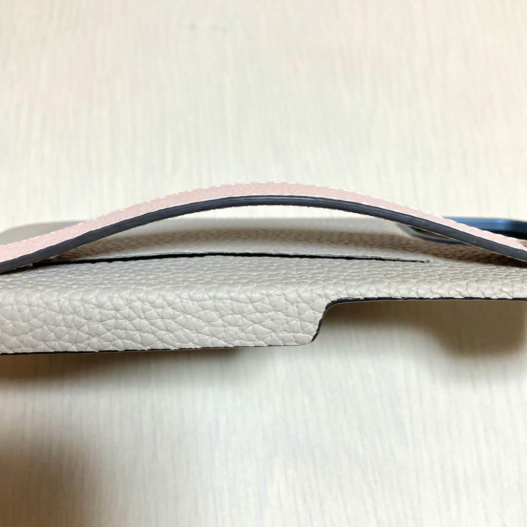 BONAVENTURA iPhone16 レザー ハンドル付き グレージュ