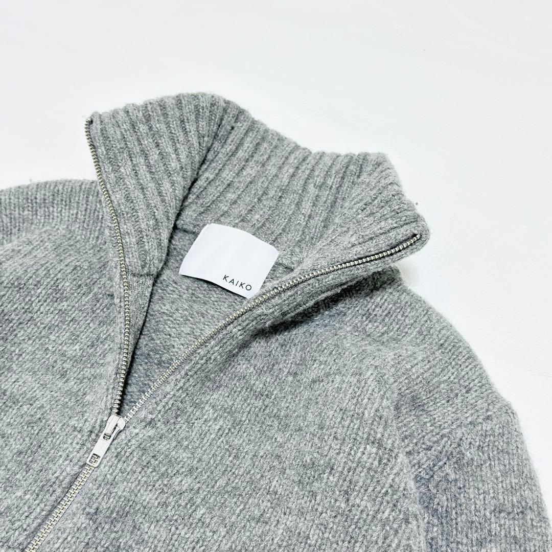 KAIKO カイコー SHRINK ZIP CARDIGAN ニット フルジップ