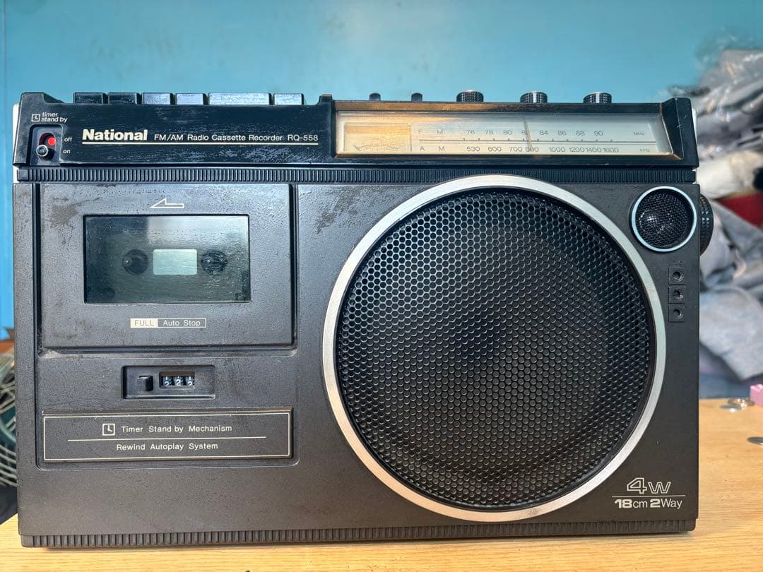 ナショナル　RQ-558　Power MAC 　昭和ラジカセ　モノラル
