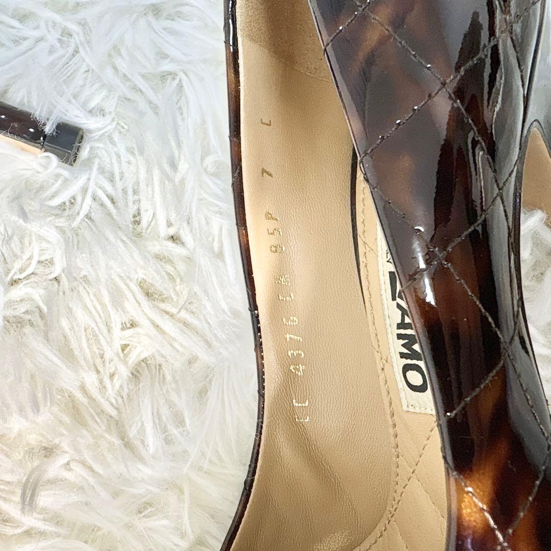 ☆極美品☆サルヴァトーレフェラガモ パンプス ハイヒール ヴァラリボン べっ甲