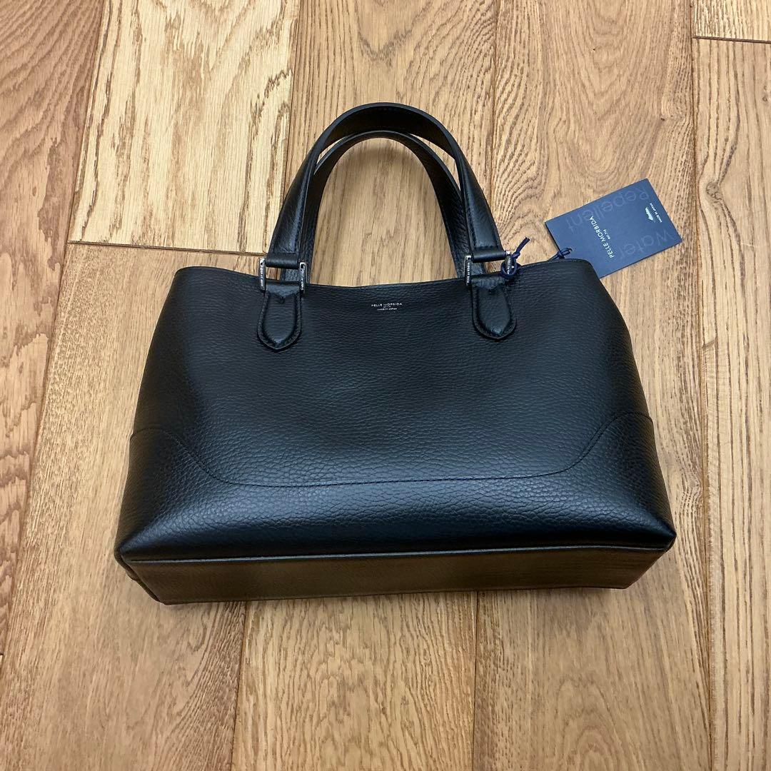 PELLE MORBIDA ブラック トートバッグ 保存袋付き