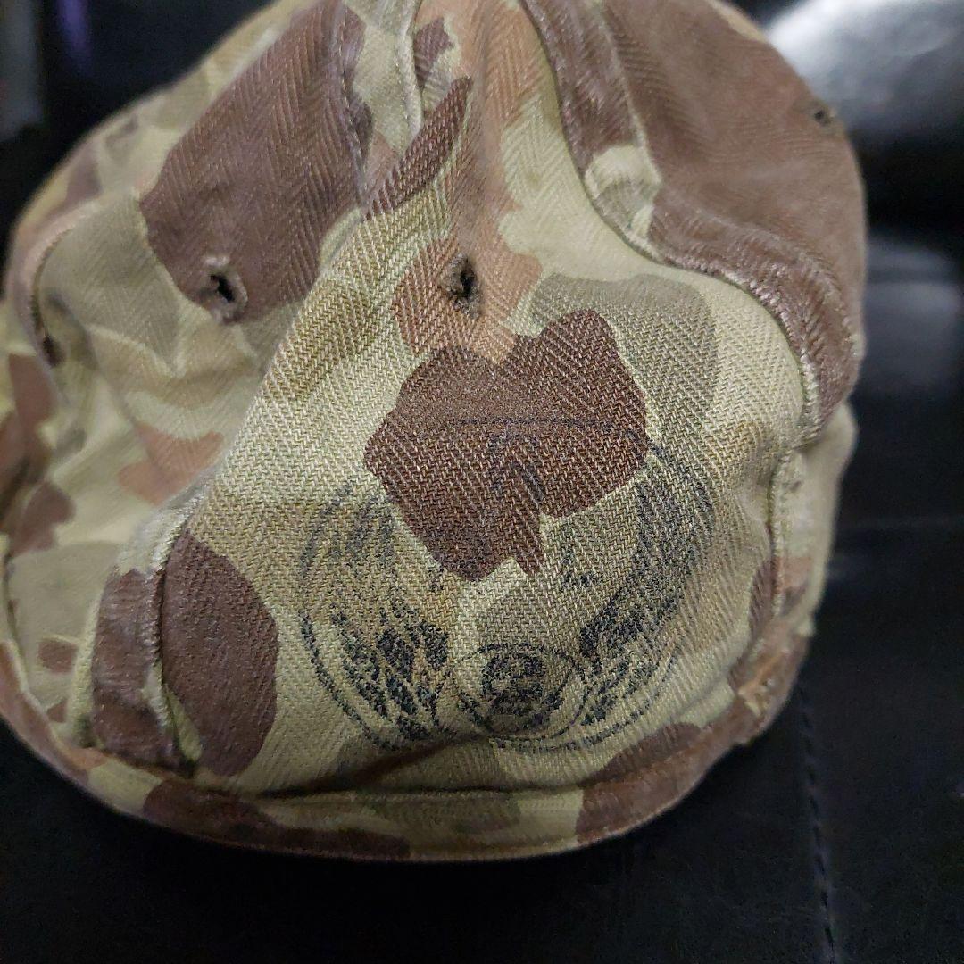 RRL HBTメカニックキャップ サービスキャップ カモフラージュ ロゴプリント