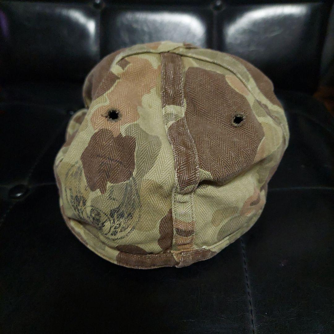 RRL HBTメカニックキャップ サービスキャップ カモフラージュ ロゴプリント