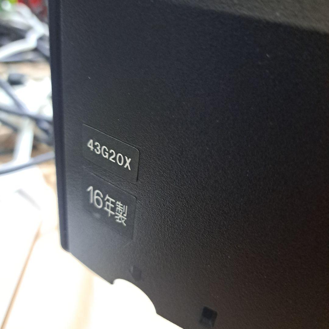 東芝 4K対応　スマートテレビ　43G20X　2016年製