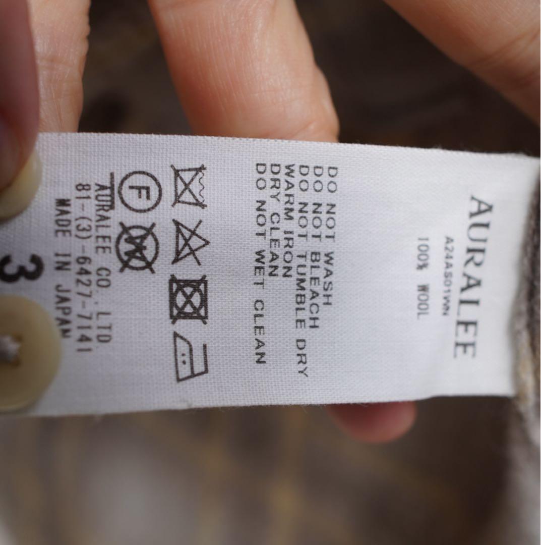 コバーン AURALEE オーラリー AIRY WOOL CHECK