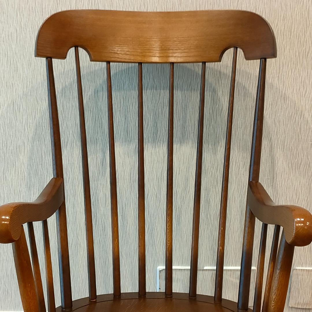 美品　飛騨産業　ロッキングチェア　穂高　キツツキ