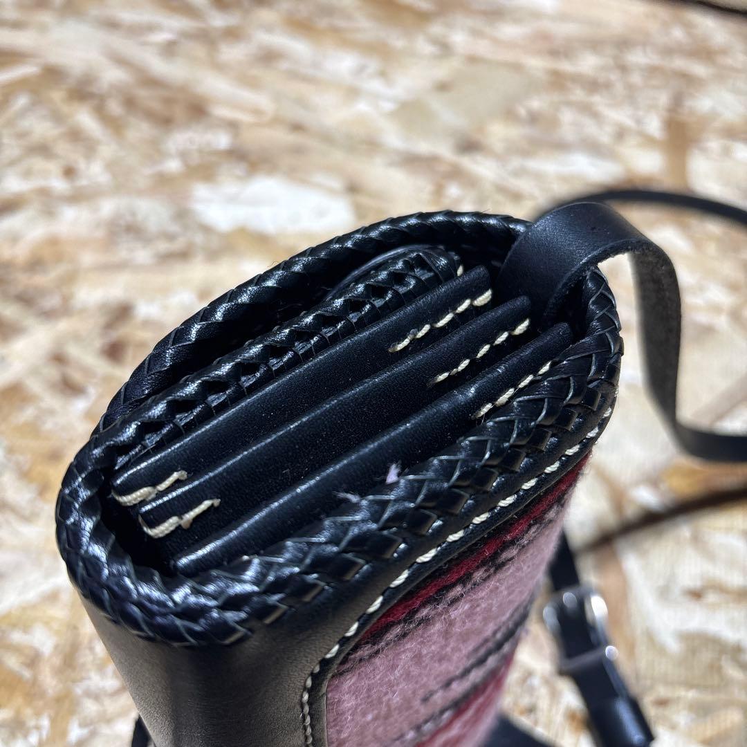 ラッキージョン　オルテガ　ショルダーウォレット　超美品