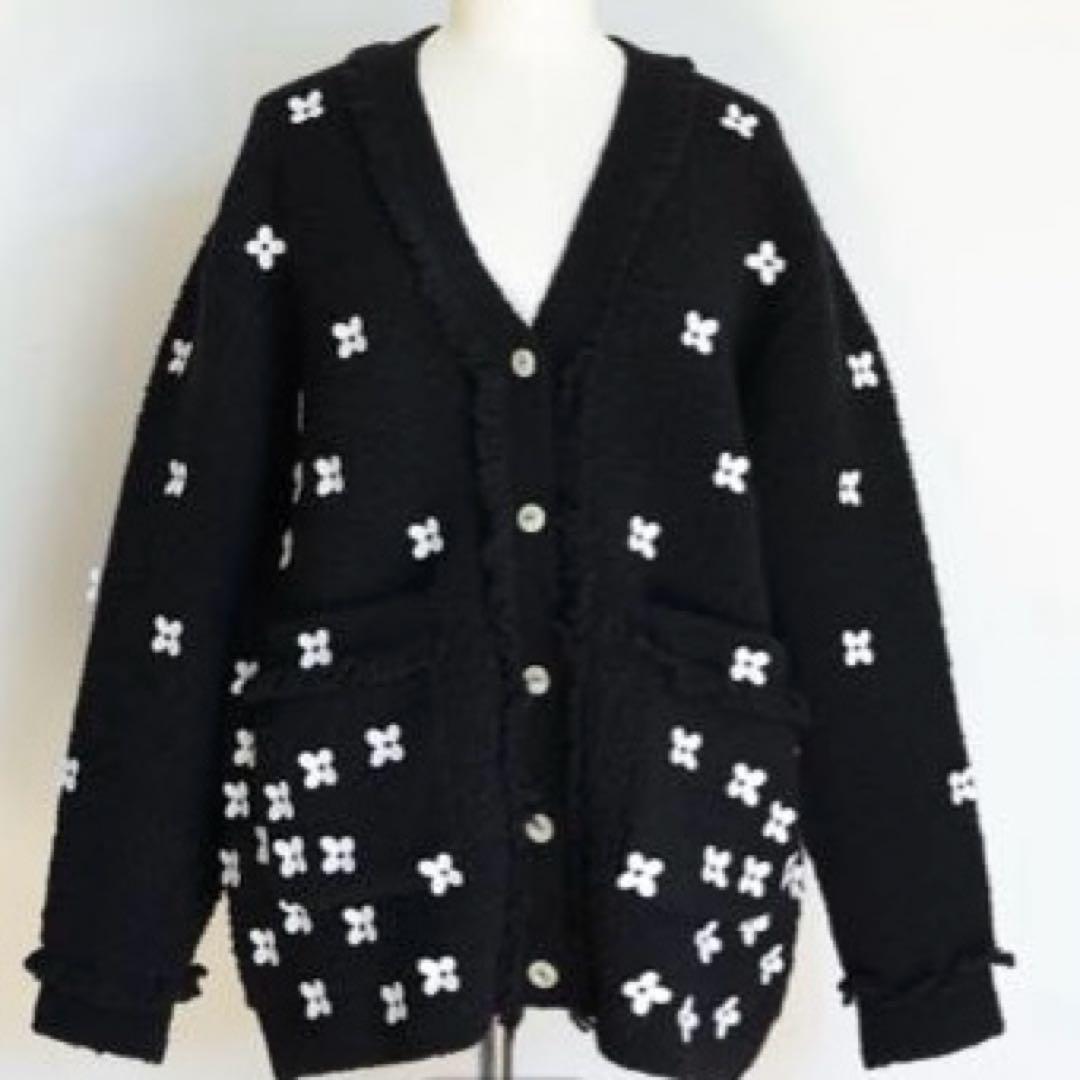ジプソフィア gypsohila カーディガン　花柄　ブラック　完売品