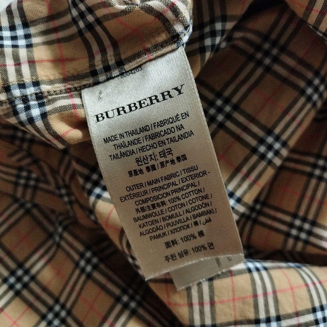 国内正規品 BURBERRY バーバリー ノヴァチェック柄 長袖BDシャツ L