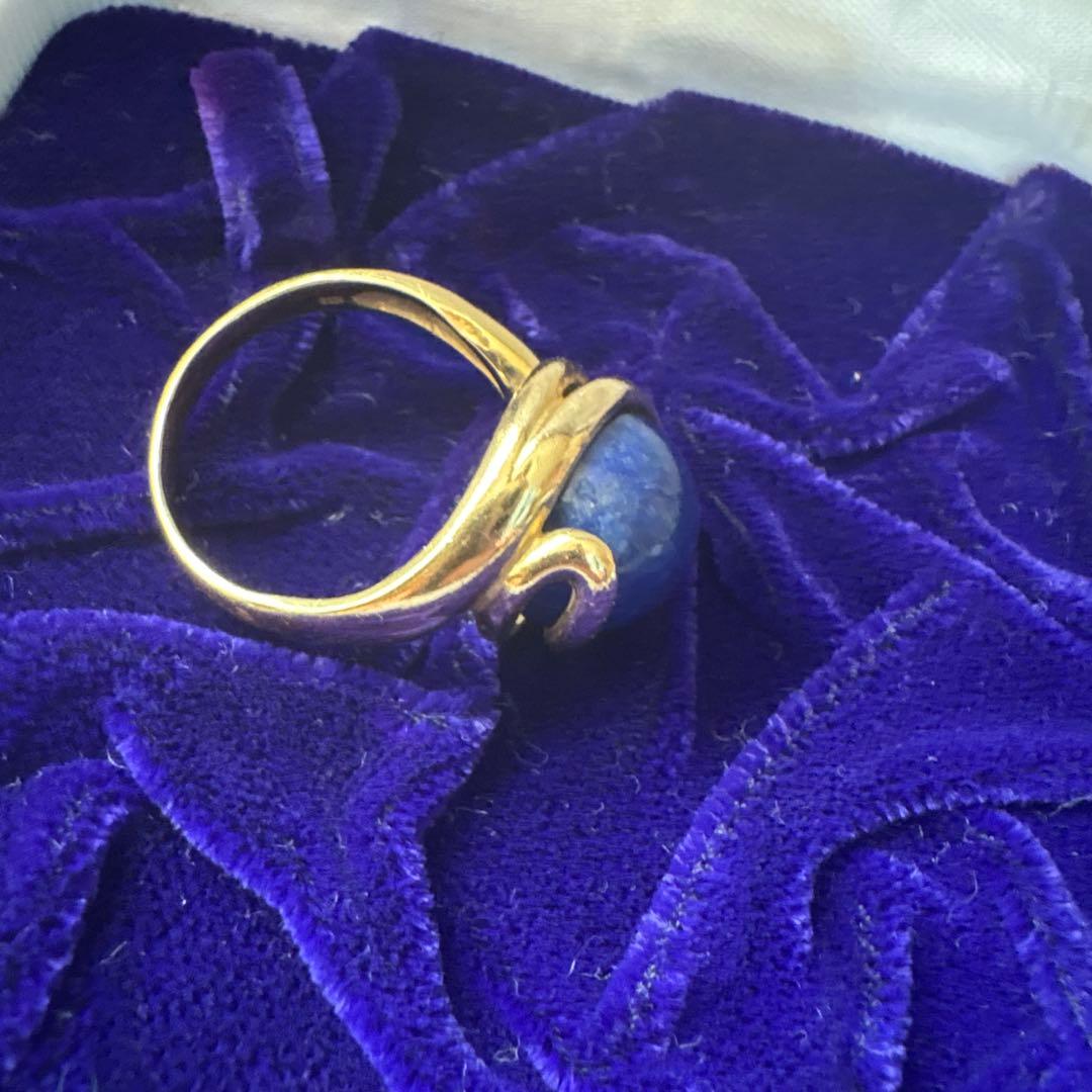指輪　純金　天然石