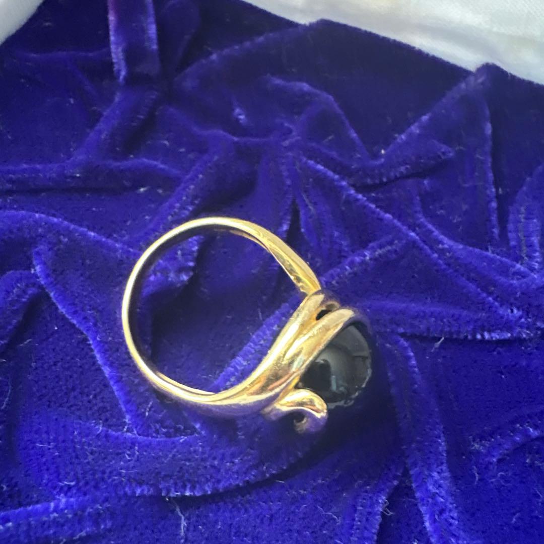 指輪　純金　天然石