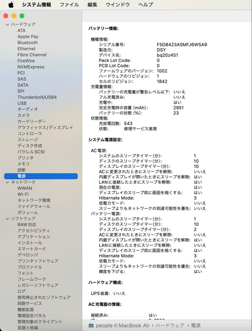 【美品】MacBook Air 13インチ 2018 512GB ゴールド