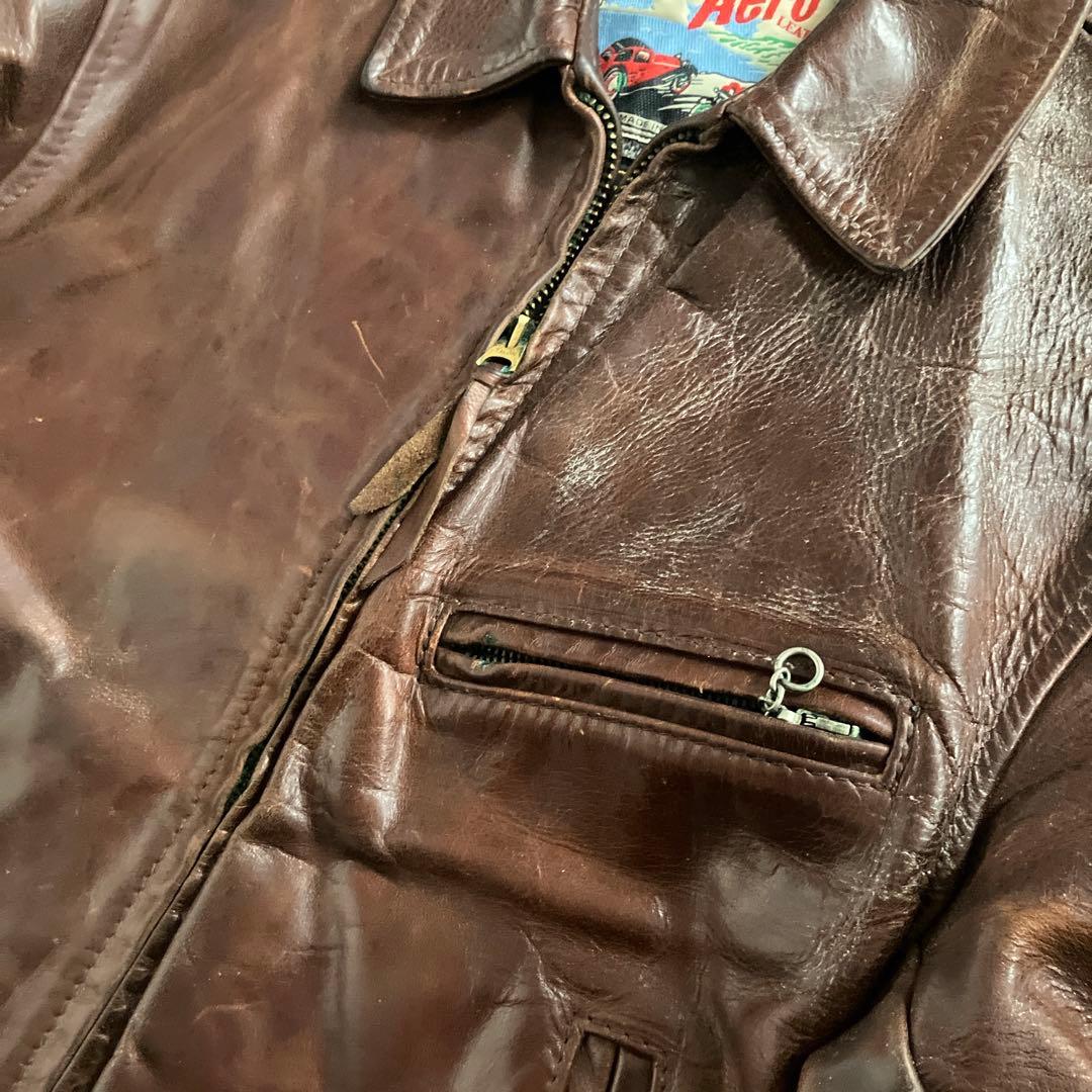 AERO LEATHER ホースハイド レザージャケット【34】キムタク着用