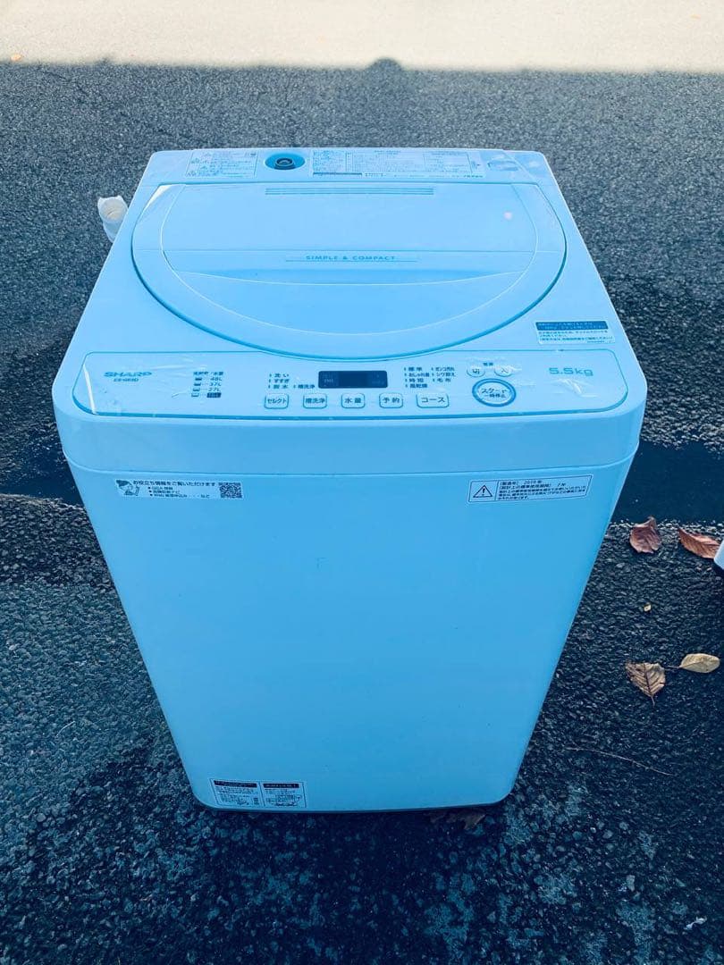 ♻️送料設置無料 SHARP 電気洗濯機　ES-GE5D-W