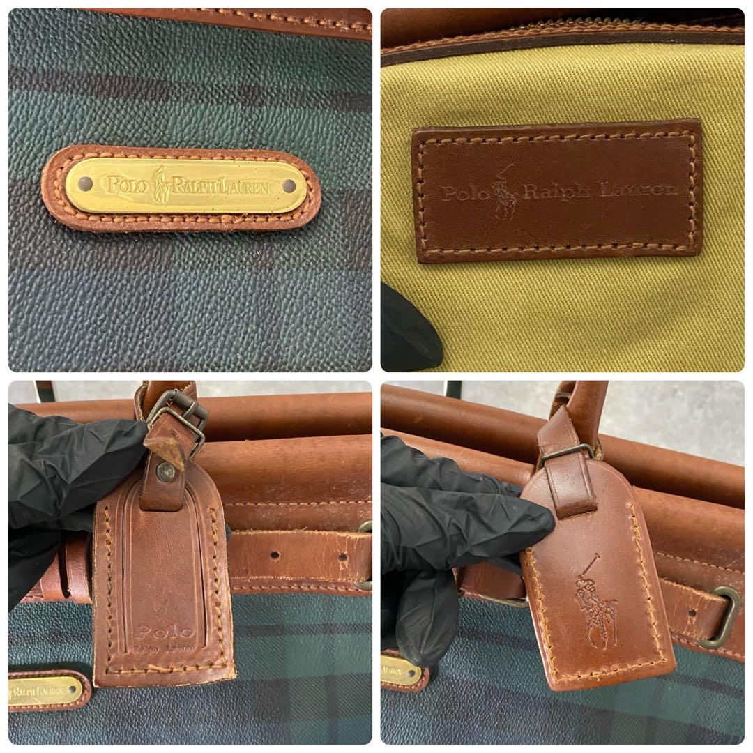 ポロラルフローレン ブラックウォッチ トートバッグ ドクターバッグ