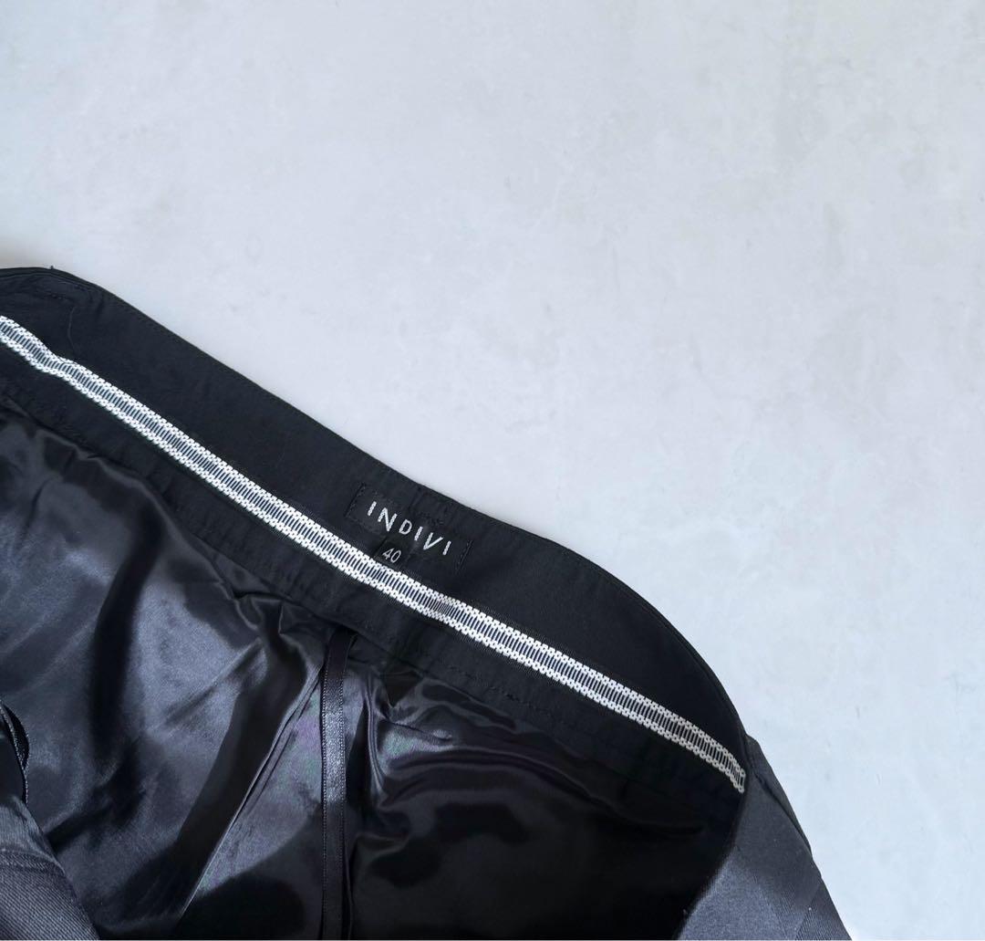 インディヴィ　スーツ　ブラック　セットアップ