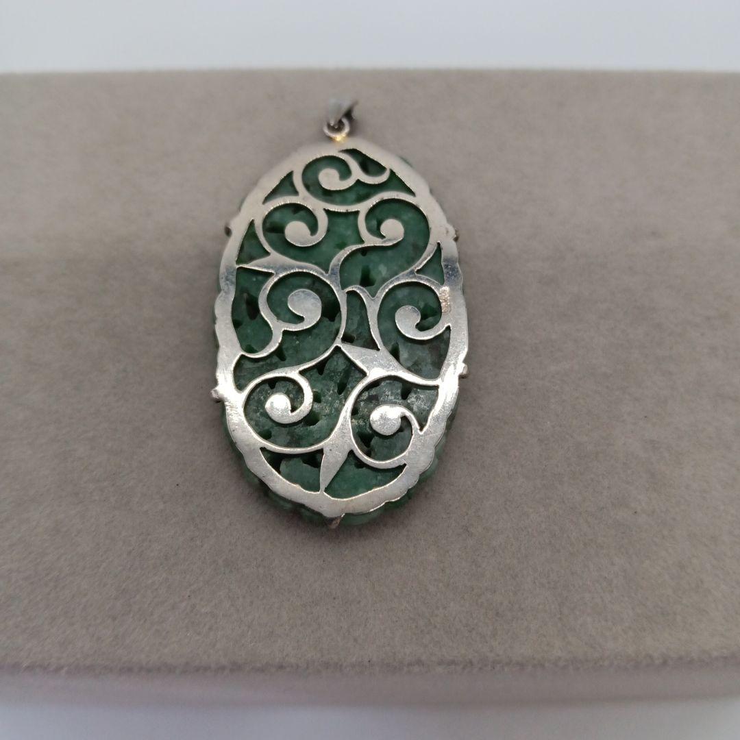 1-1626 ヒスイ ブローチ ペンダントトップ セット売り レディース