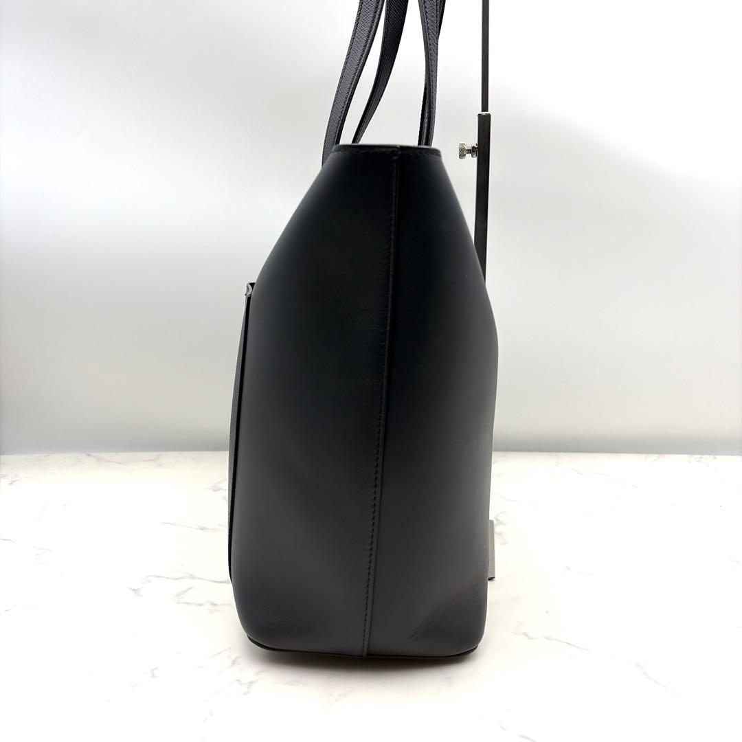 極美品 スマイソン レザー トートバッグ A4 ダークネイビー 肩掛け 仕事