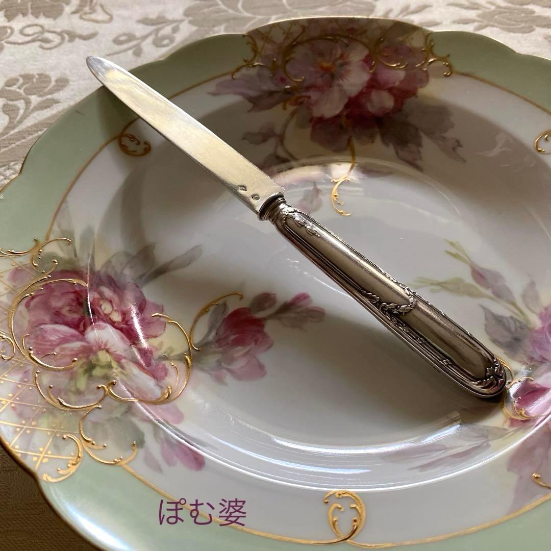 【フランス／クリストフル】純銀／デザートナイフ 6本セット