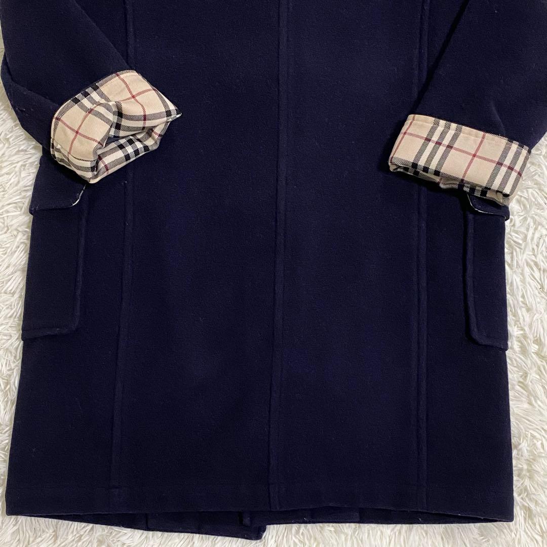 BURBERRY LONDON ダッフルコート　ノバチェック フード　150A