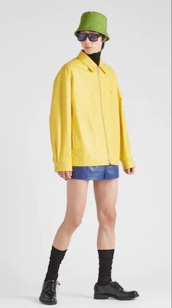 PRADA 22SS プラダ トライアングルロゴ ナッパレザージャケット