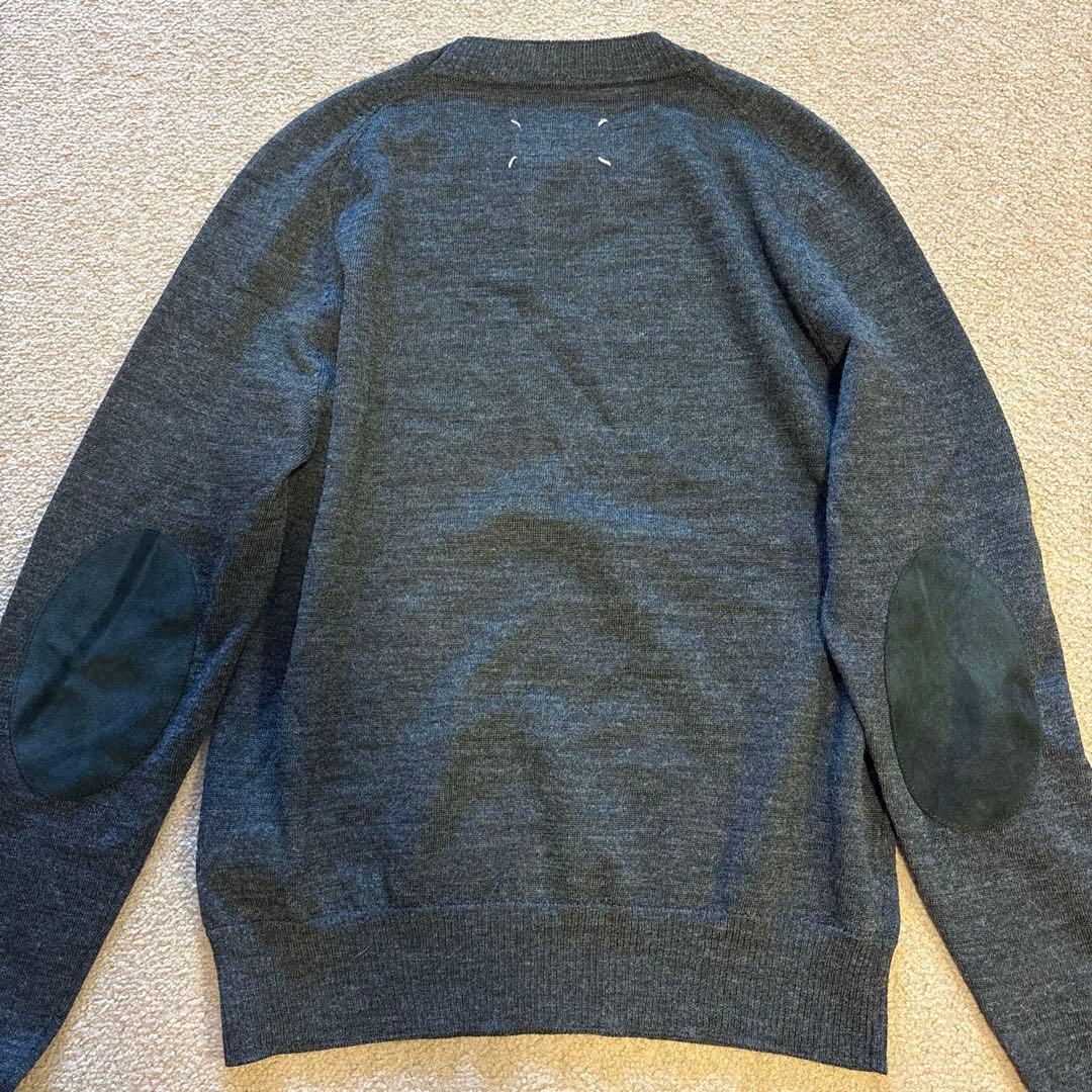 美品 メゾンマルジェラ エルボーパッチニット XS