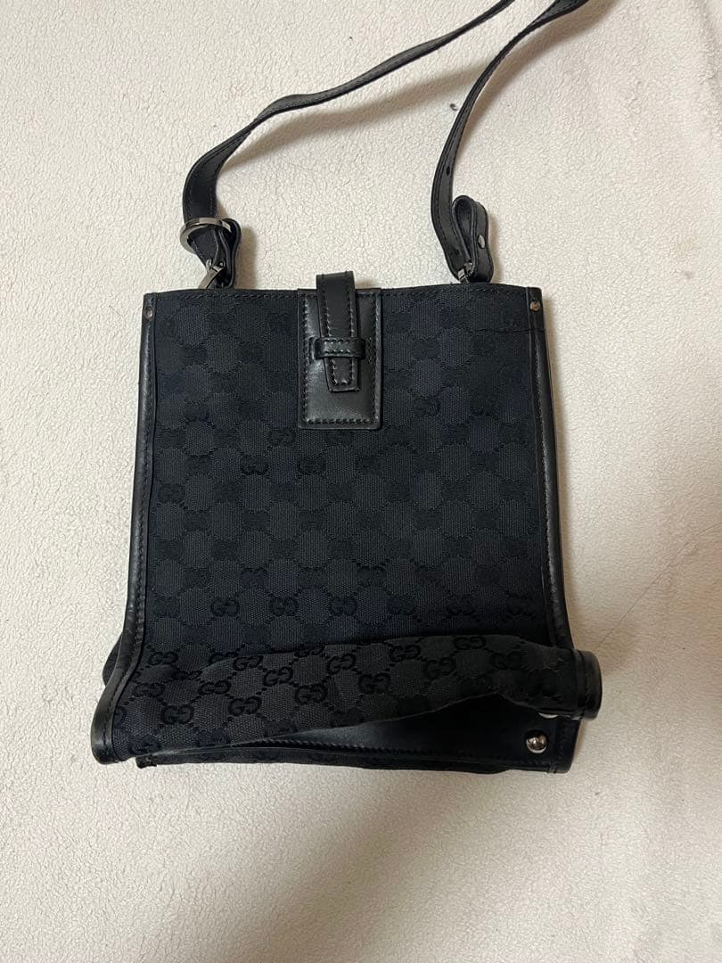ブラック GGパターン ショルダーバッグ