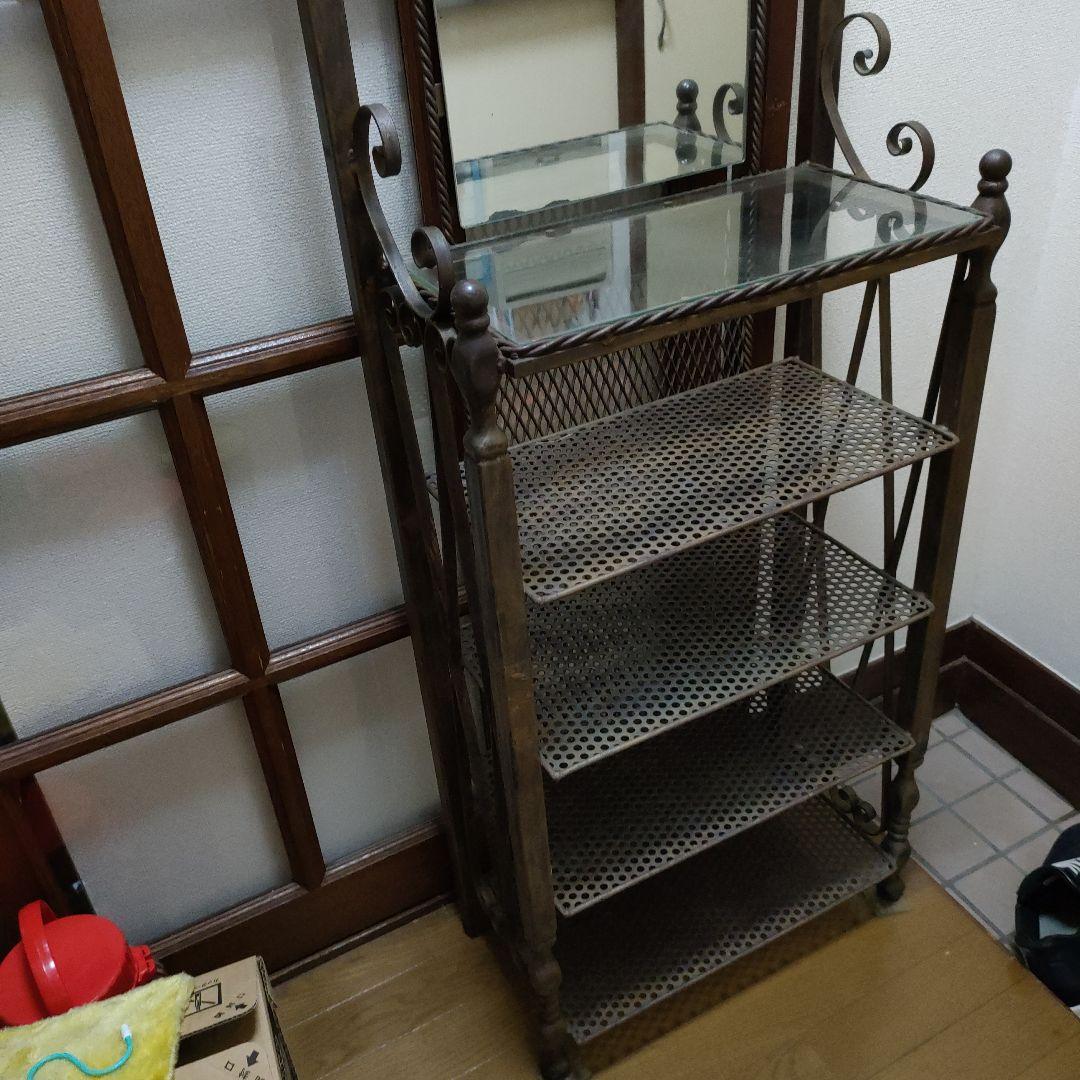 激レア　アイアンラック　薔薇飾りラック