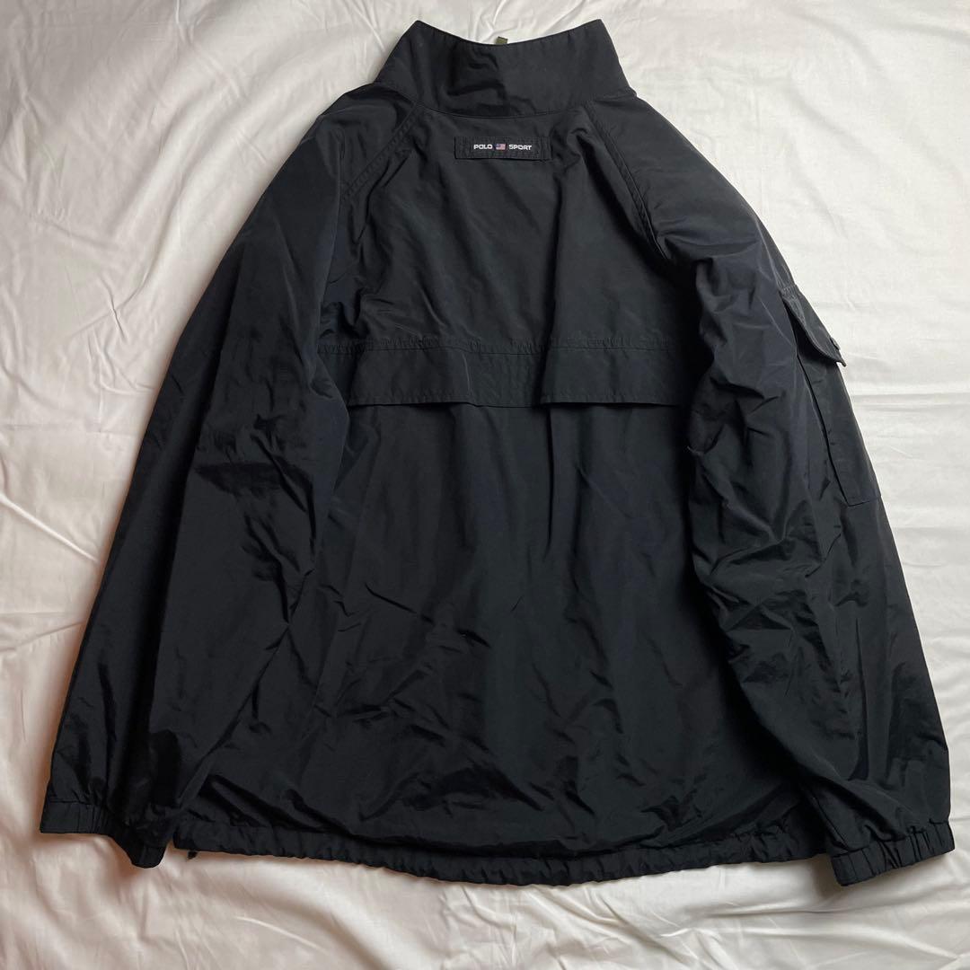 【ea16】POLO SPORT　ナイロンジャケット　サイズLL　ブラック 90