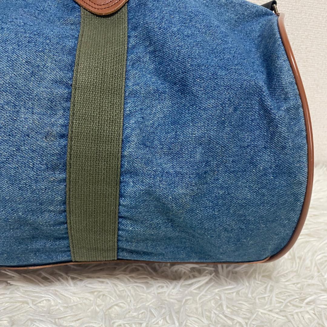 【希少】80s ビンテージエルエルビーン　デニム×レザー　ボストンバッグ