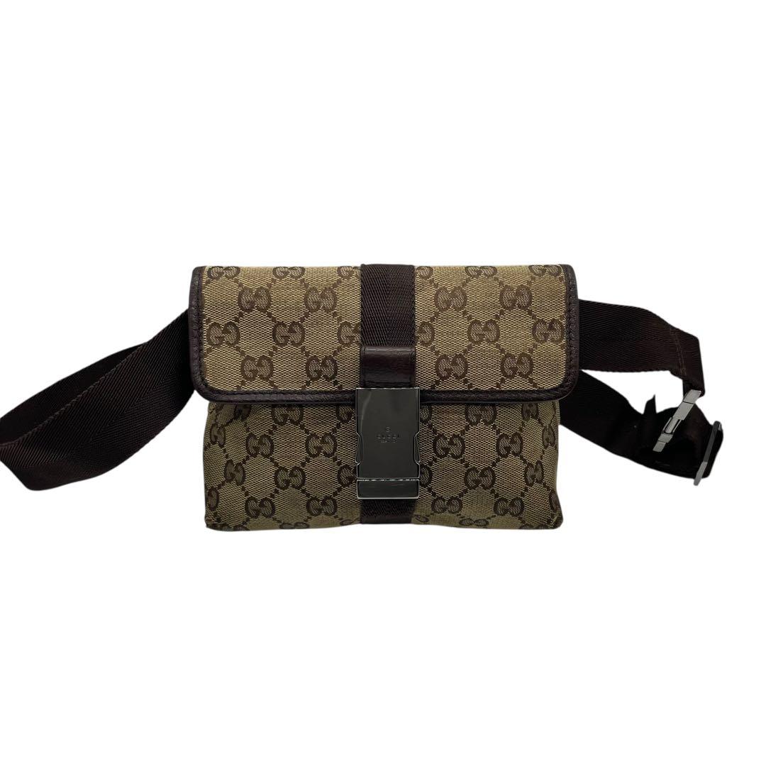 GUCCI ウエストポーチ GG キャンバス w5