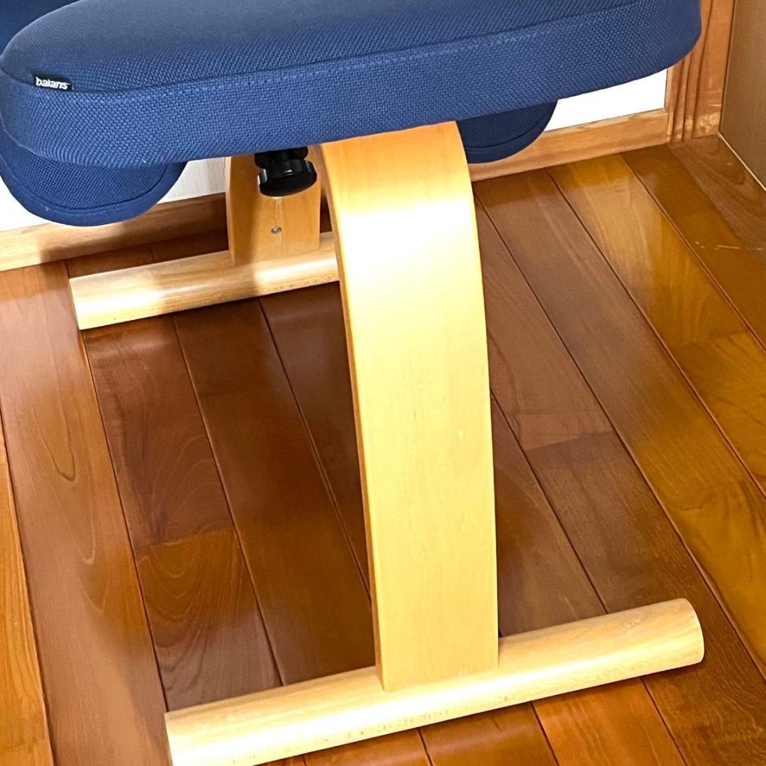 美品　サカモト　バランスイージー バランスチェア ネイビー