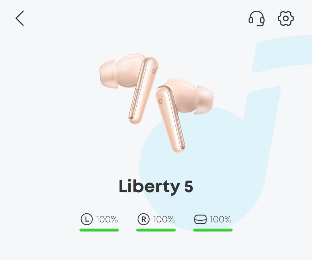 Liberty 5 ワイヤレスイヤホン ベージュ
