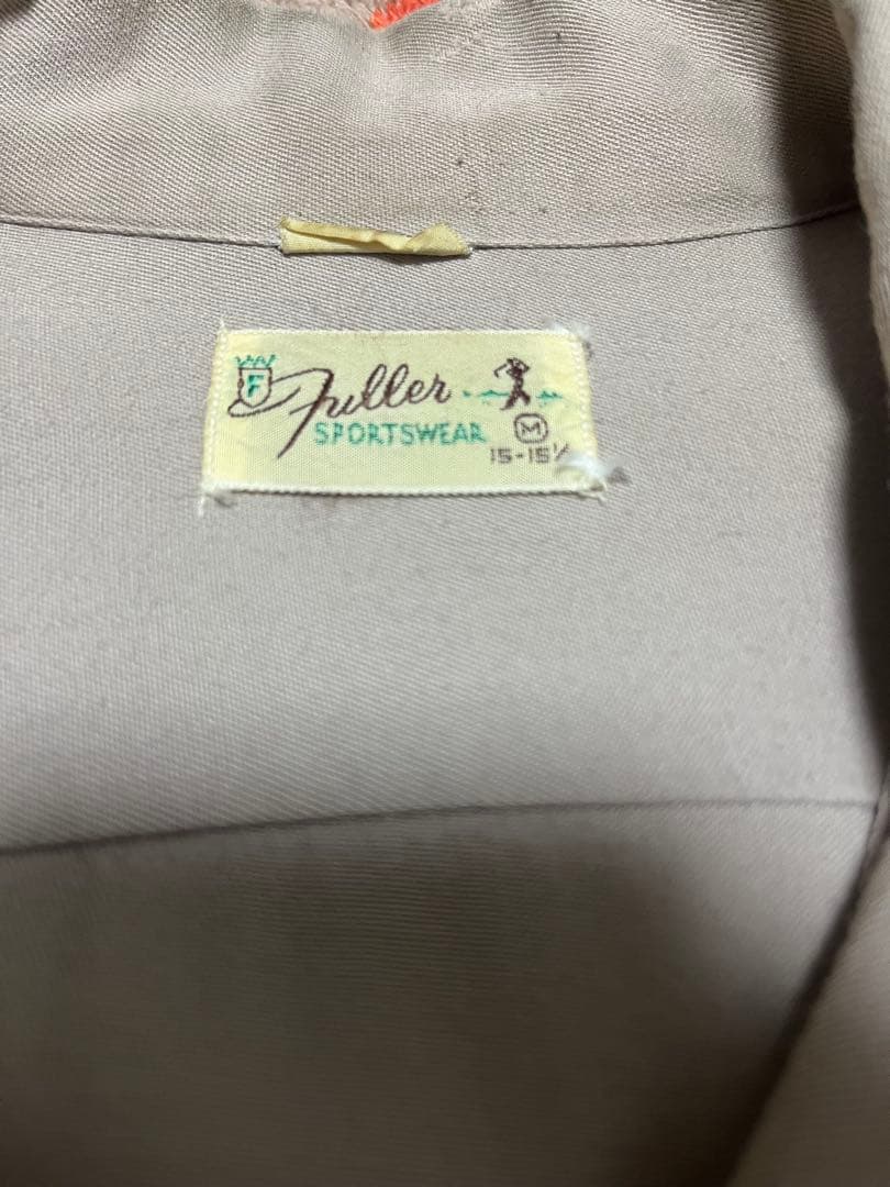 50s レーヨンギャバジンシャツ