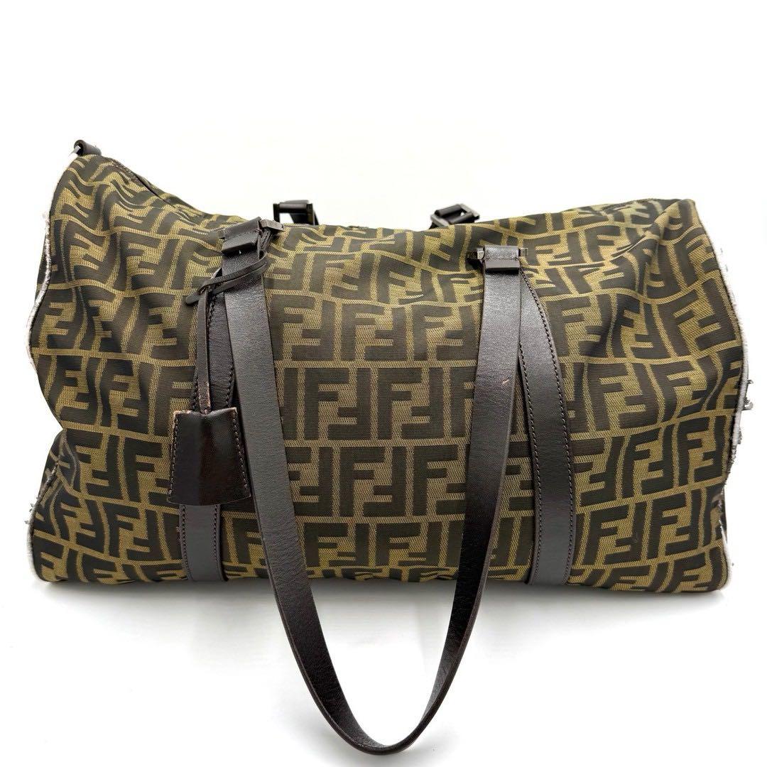 フェンディ ズッカ ボストンバッグ ショルダーバッグ バッグ　キャンバス 総柄