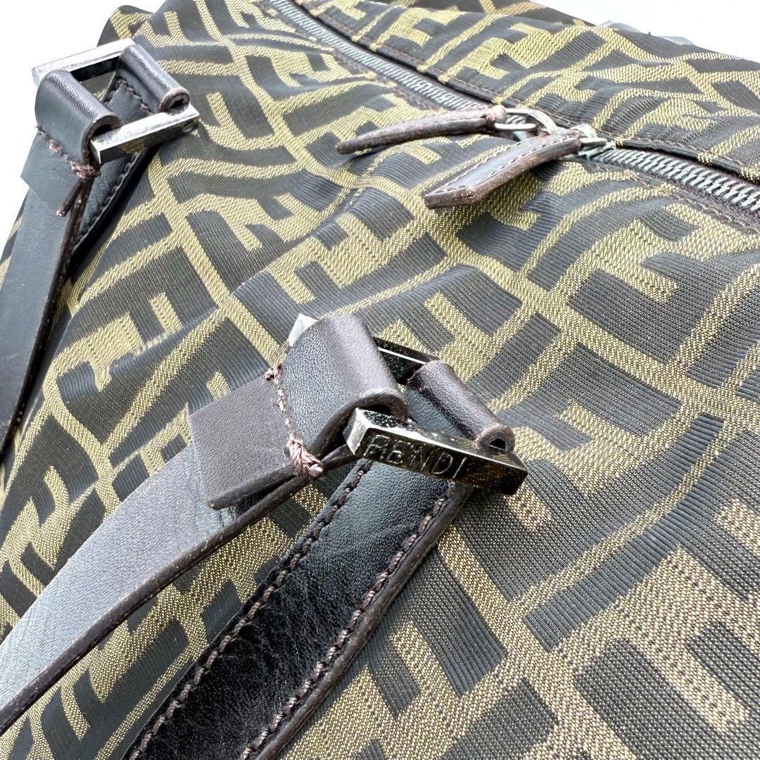 フェンディ ズッカ ボストンバッグ ショルダーバッグ バッグ　キャンバス 総柄