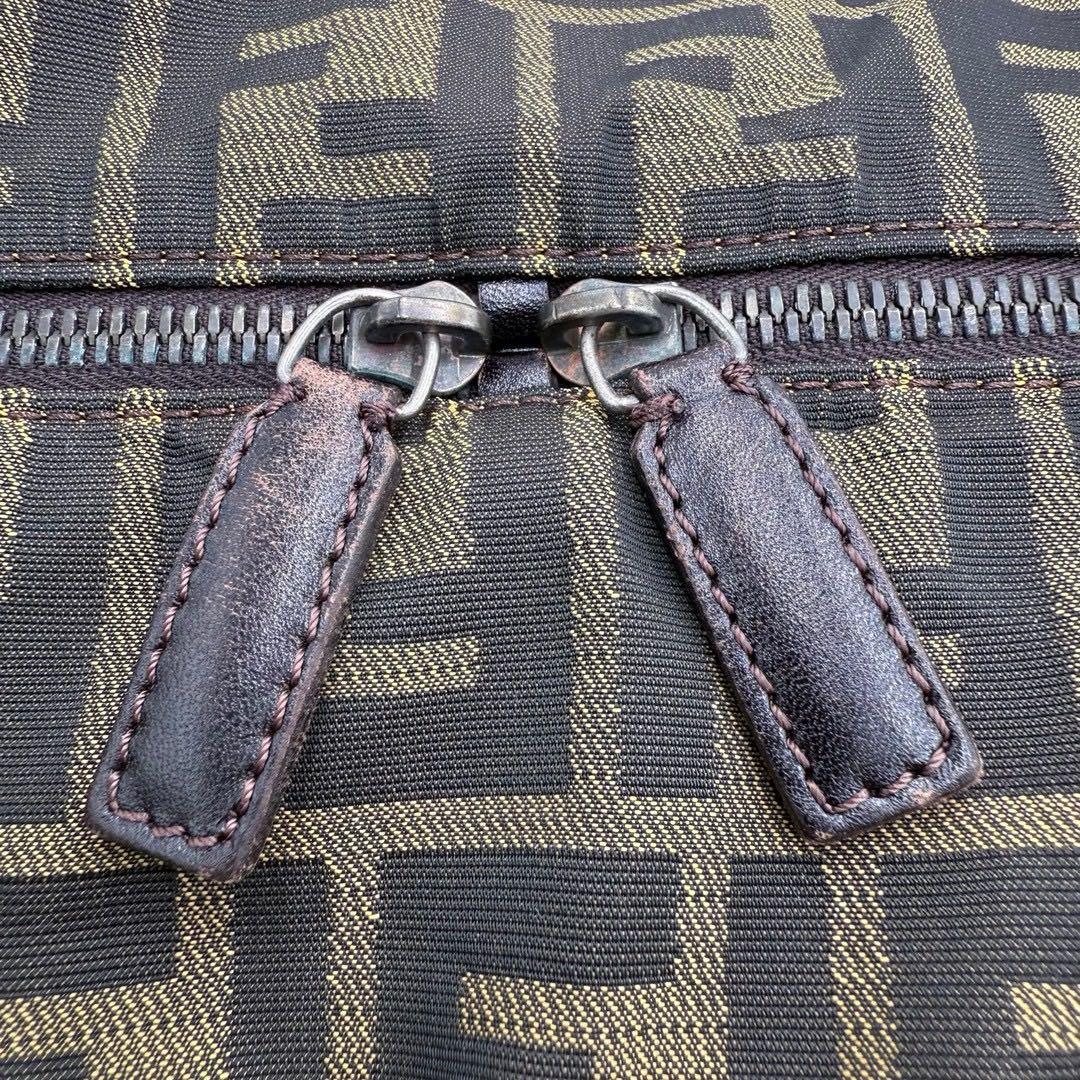 フェンディ ズッカ ボストンバッグ ショルダーバッグ バッグ　キャンバス 総柄